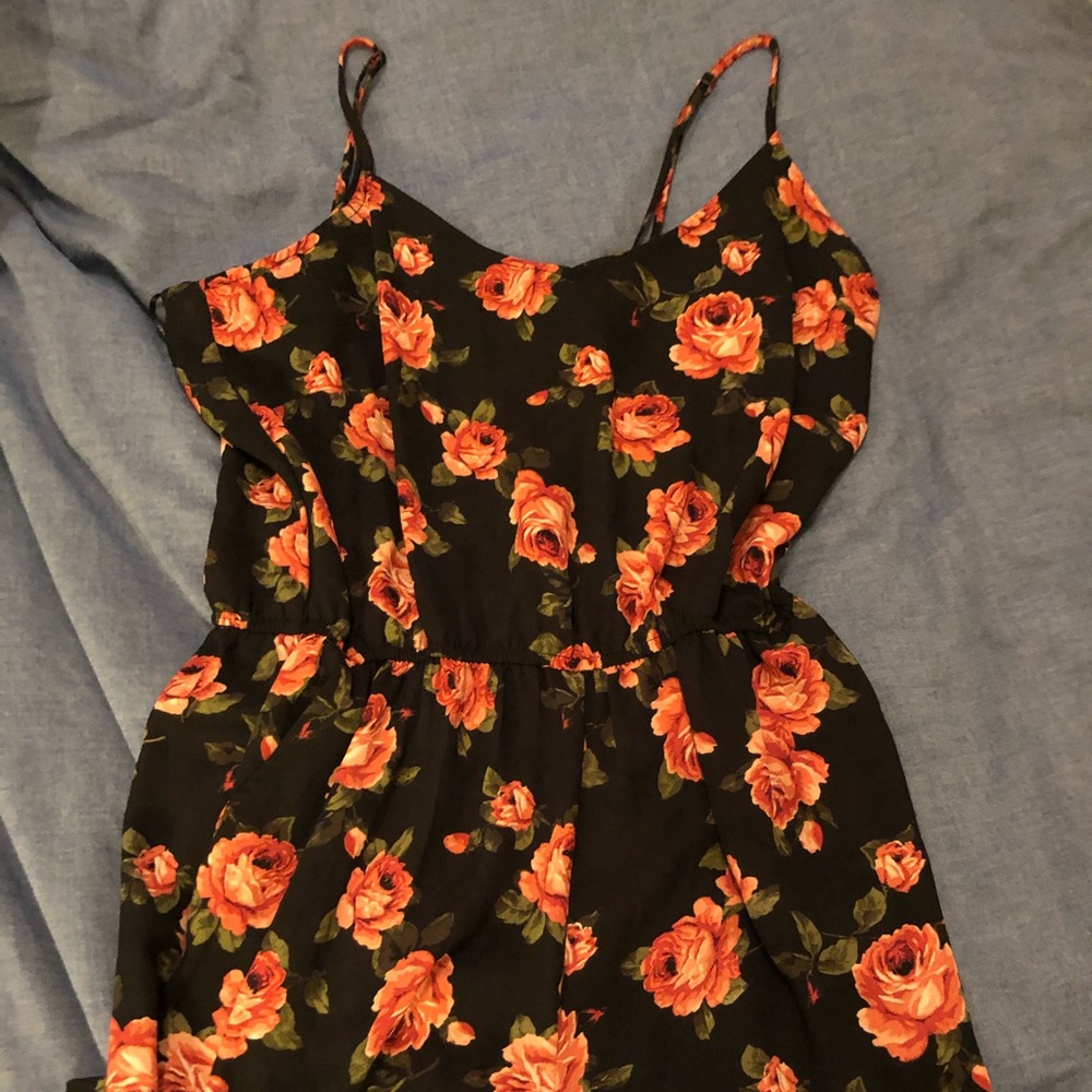 Rose print jumpsuit